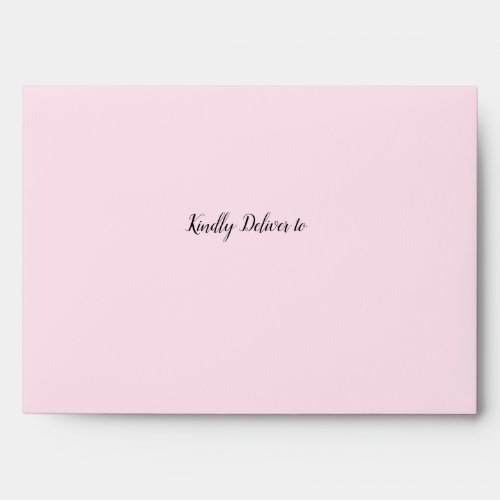 Pink with return address Personalized Envelope