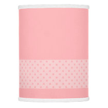 Pink with Two Tone Baby Pink Polka Dots - Nursery Lamp Shade