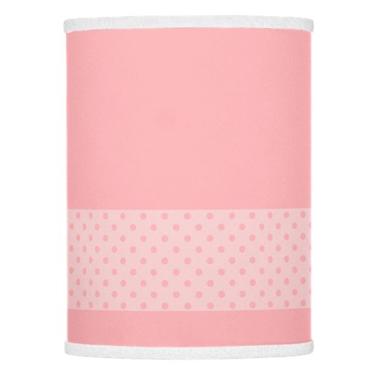 Pink With Two Tone Baby Polka Dots Nursery Lamp Shade Pink With Two Tone Baby Polka Dots Nursery Lamp Shade