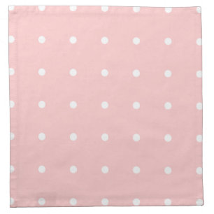 Pink With White Polka Dots Napkin