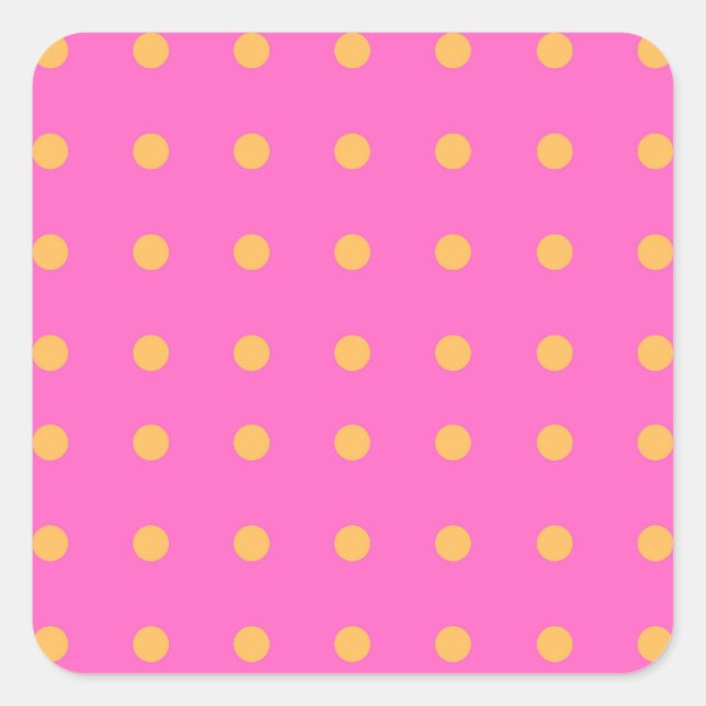 Pink with Yellow Dots_Fun Stickers (Front)