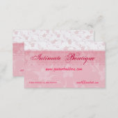 Pink Women Clothing Business Card (Front/Back)