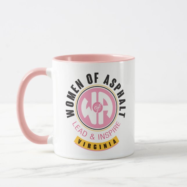 Pink Women of Asphalt Virginia Coffee Mug (Left)