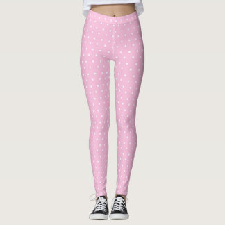 Pink Women's Polka Dot Leggings