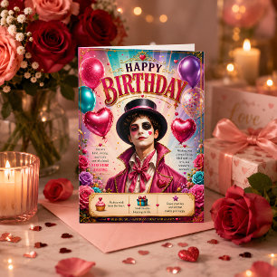 Pink Wonderland Birthday Greeting Card