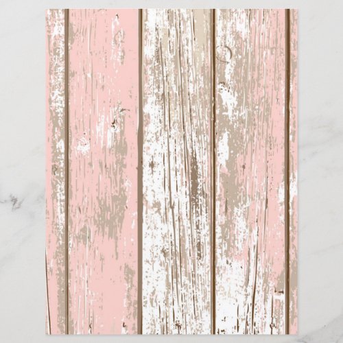 Pink wood texture scrapbook paper