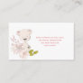 Pink Woodland Baby Bear Enclosure Card
