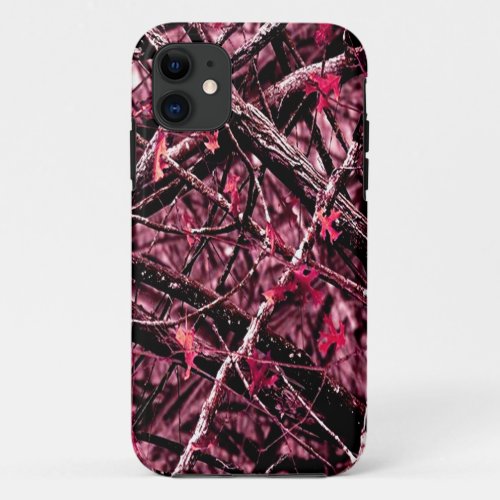 Pink Woodland Camo iPhone 11 Case