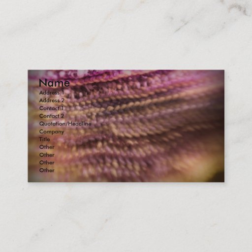 Customizable Pink Wool Business Cards