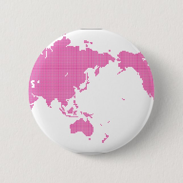 PINK WORLD PINBACK BUTTON (Front)