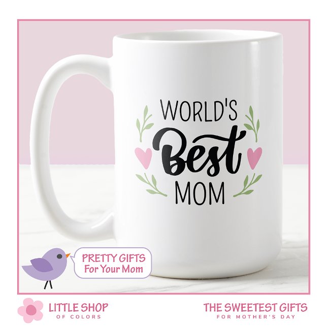Pink World's Best Mom Mother’s day Coffee Mug (Creator Uploaded)