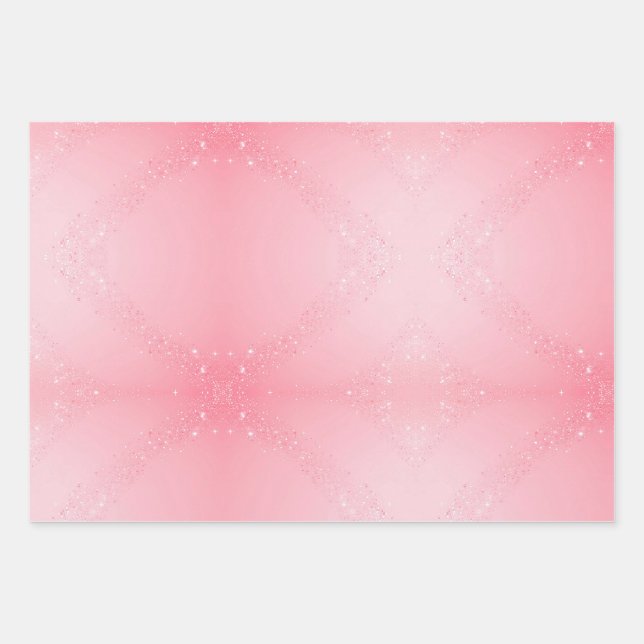 Pink wrap with Sprinkles  Wrapping Paper Sheets (Front)