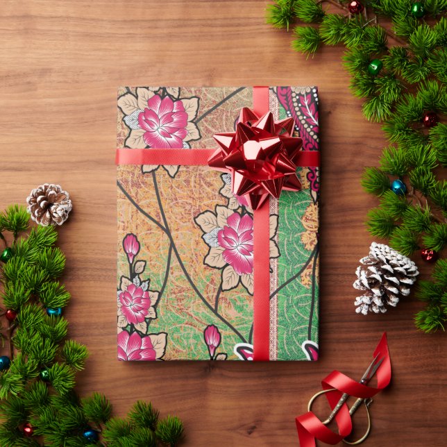 Pink Wrapping Paper | Designer Styles | Gift-Ready (Holiday Gift)