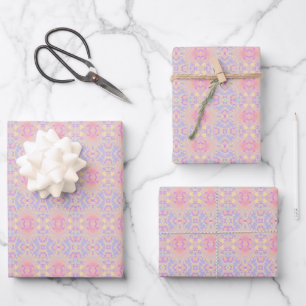 pink wrapping paper sheets