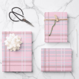 Pink wrapping paper sheets