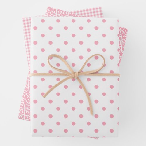 Pink Wrapping Trio Wrapping Paper Sheets