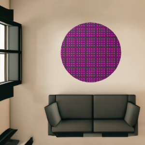 Pink x pattern rows rug