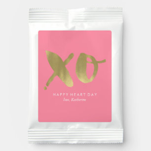 Pink "XO" Valentines Day Heart Lemonade Drink Mix