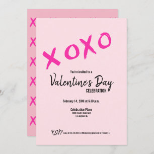 Pink Xoxo Valentine's day editable