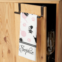 Pink Yarn & Kitties Personalized