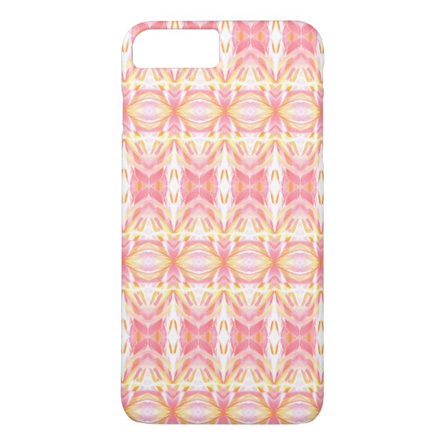 Pink & Yellow Abstract Kaleidope Print Phone Case