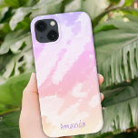 Pink Yellow Abstract Sky Watercolor Pattern Girly  iPhone 13 Case<br><div class="desc">Pink Yellow Abstract Sky Watercolor Pattern Girly iPhone 13 Case. The background is an abstract pink,  purple and yellow sky in watercolor look. Great for a girl or woman.</div>