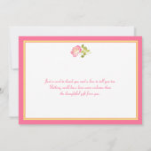 Pink, Yellow, and Green Peony Thank You Card (Back)