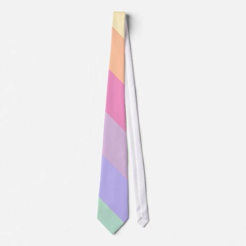 Pink Yellow Blue Green Womens Mens Pastel Colors Neck Tie