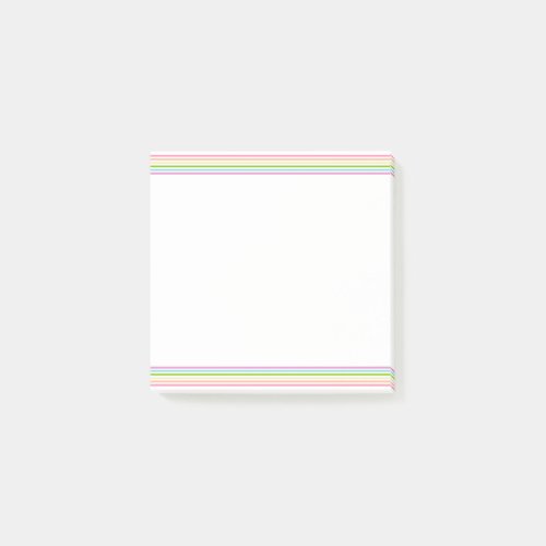 Pink Yellow Blue Purple Green Striped Trendy Post_it Notes