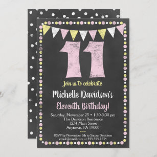 11 birthday invitations