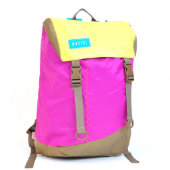 Pink & Yellow Discover Pack Backpack (Back Left)