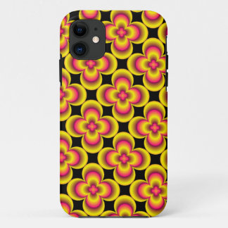 Pink yellow flower case