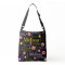 Pink yellow flower custom name Melissa tote bag