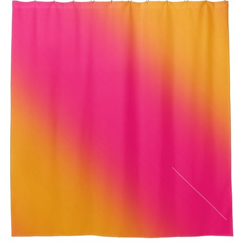 Pink Yellow Gradient  Shower Curtain