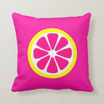 Pink & Yellow Grapefruit Accent Pillow Pink & Yellow Grapefruit Accent Pillow