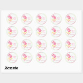 Pink, Yellow, Green, and White Floral 1.5" Sticker (Sheet)