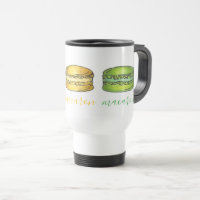 Pink Yellow Green French Macaron Macaroon Baking
