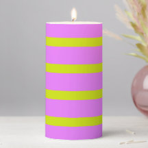 Pink & Yellow Neon Horizontal Striped