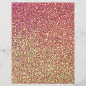 Pink Yellow Ombre Glitter Background (Front)