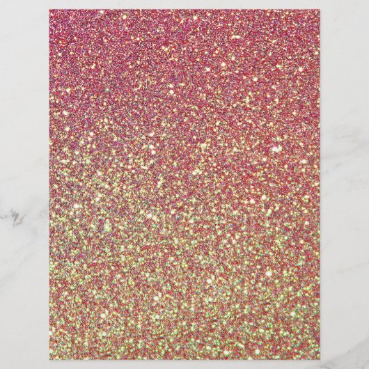 Pink Yellow Ombre Glitter Background (Front)
