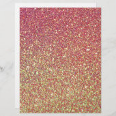 Pink Yellow Ombre Glitter Background (Front/Back)