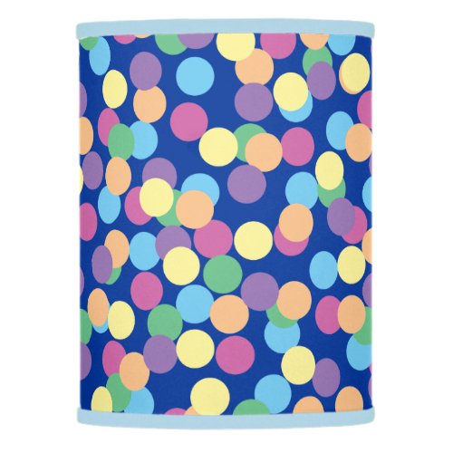 Pink Yellow Orange Green Blue Purple Polka_Dots Lamp Shade