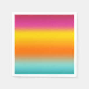 Pink, Yellow, Orange, Teal Napkins