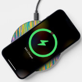 Pink Yellow Paint *personalize* Wireless Charger (Phone)