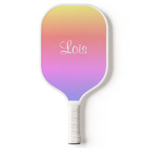 Pink Yellow Purple Colorful Pickleball Paddle