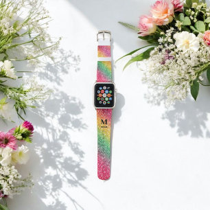 Pink Yellow Rainbow Pride Sparkle Apple Watch Band