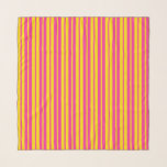 Pink Yellow Stylish Stripes Pattern Design  Scarf<br><div class="desc">Vertical Decorative Style Pink and Yellow Stripes Seamless Repeat Pattern Design</div>
