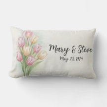 Pink & Yellow Tulip Flower Bouquet Anniversary