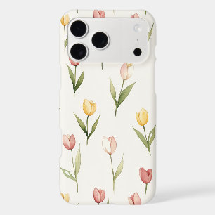 Pink Yellow Tulips Daffodils Flowers Birthday iPhone 17 Pro Max Case