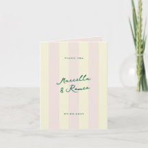 Pink Yellow Vertical Stripes and Wedding Photo